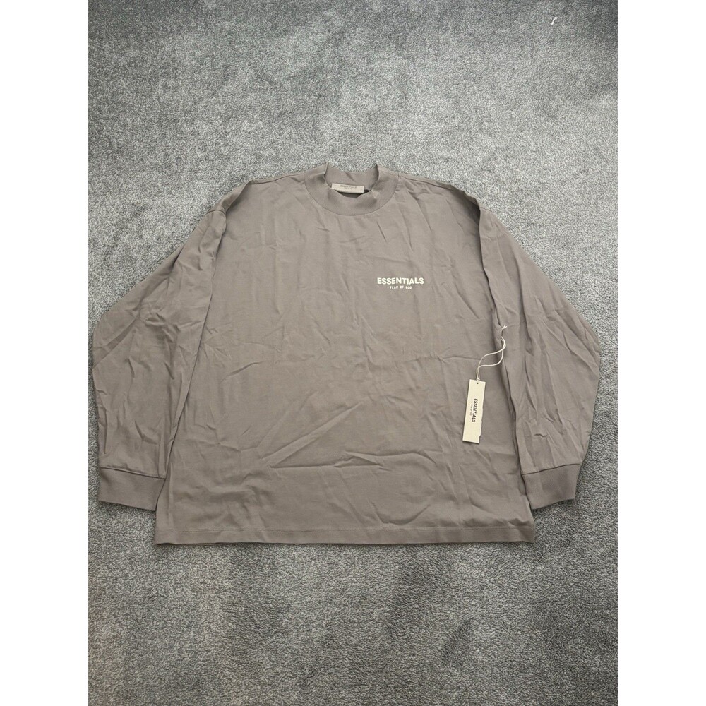 Fear Of God Essentials Tee Size XL Desert Taupe Long Sleeve NWT